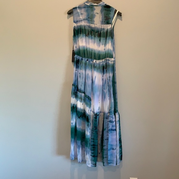 BLACK TAPE TIE DYE MAXI DRESS - Picture 3 of 11